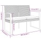 vidaXL Panca da Giardino a 2 Posti con Cuscini in Rattan PP Marrone vidaXL Panca da Giardino a 2 Posti con Cuscini in Rattan PP Marrone