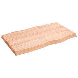 vidaXL Piano Tavolo Marrone Chiaro 100x60x6 cm in Rovere Non Trattato