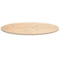 vidaXL Piano Tavolo 100x50x2,5 cm in Legno Massello di Pino Ovale