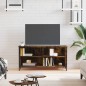 vidaXL Mobile TV Rovere Fumo 100x40x50 cm in Legno Multistrato vidaXL Mobile TV Rovere Fumo 100x40x50 cm in Legno Multistrato