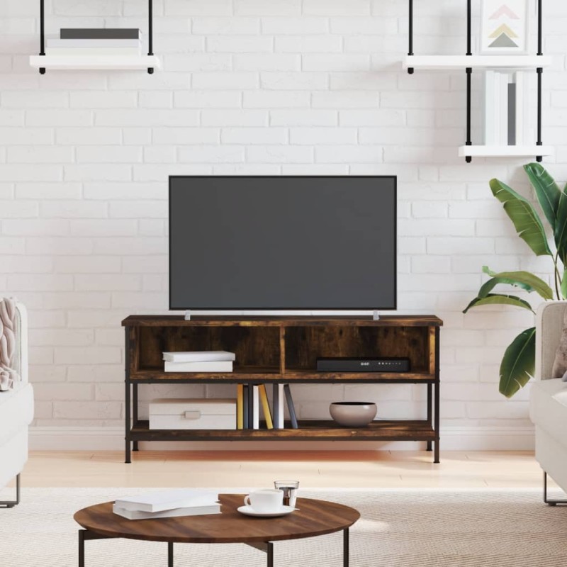 vidaXL Mobile Porta TV Rovere Fumo 100x35x45 cm in Legno Multistrato