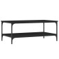 vidaXL Tavolino da Salotto Nero 100x55x40 cm in Legno Multistrato