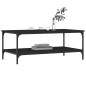 vidaXL Tavolino da Salotto Nero 100x55x40 cm in Legno Multistrato