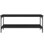vidaXL Tavolino da Salotto Nero 100x55x40 cm in Legno Multistrato