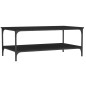 vidaXL Tavolino da Salotto Nero 100x55x40 cm in Legno Multistrato