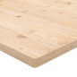vidaXL Piano Tavolo 90x90x2,5 cm in Legno Massello di Pino Quadrato