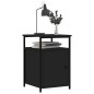 vidaXL Comodini 2 pz Neri 40x42x60 cm in Legno Multistrato vidaXL Comodini 2 pz Neri 40x42x60 cm in Legno Multistrato