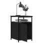 vidaXL Comodini 2 pz Neri 40x42x60 cm in Legno Multistrato vidaXL Comodini 2 pz Neri 40x42x60 cm in Legno Multistrato