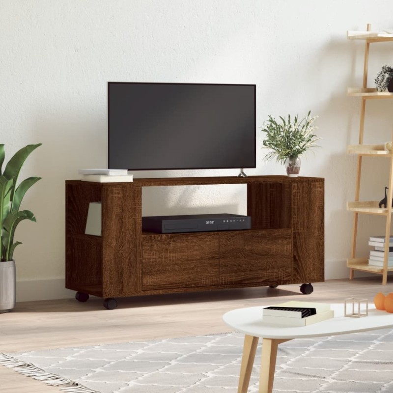 vidaXL Mobile TV Rovere Marrone 102x34,5x43 cm in Legno Multistrato vidaXL Mobile TV Rovere Marrone 102x34,5x43 cm in Legno Multistrato