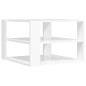 vidaXL Tavolino Salotto Bianco Lucido 59,5x59,5x40cm Legno Multistrato