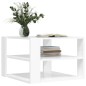 vidaXL Tavolino Salotto Bianco Lucido 59,5x59,5x40cm Legno Multistrato