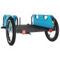 vidaXL Rimorchio per Bici da Carico Blu in Tessuto Oxford e Ferro vidaXL Rimorchio per Bici da Carico Blu in Tessuto Oxford e Ferro