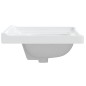 vidaXL Lavandino da Bagno Bianco 61x48x23 cm Rettangolare in Ceramica vidaXL Lavandino da Bagno Bianco 61x48x23 cm Rettangolare in Ceramica