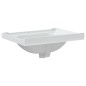 vidaXL Lavandino da Bagno Bianco 61x48x23 cm Rettangolare in Ceramica vidaXL Lavandino da Bagno Bianco 61x48x23 cm Rettangolare in Ceramica