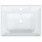 vidaXL Lavandino da Bagno Bianco 61x48x23 cm Rettangolare in Ceramica vidaXL Lavandino da Bagno Bianco 61x48x23 cm Rettangolare in Ceramica