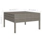 vidaXL Set Divani da Giardino 2 pz con Cuscini in Polyrattan Grigio vidaXL Set Divani da Giardino 2 pz con Cuscini in Polyrattan Grigio
