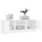 vidaXL Mobile Porta TV Bianco 102x30x37,5 cm in Legno Multistrato vidaXL Mobile Porta TV Bianco 102x30x37,5 cm in Legno Multistrato