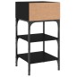 vidaXL Comodini 2 pz Neri 35x34,5x70 cm in Legno Multistrato vidaXL Comodini 2 pz Neri 35x34,5x70 cm in Legno Multistrato