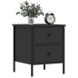 vidaXL Comodini 2 pz Neri 40x42x50 cm in Legno Multistrato