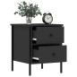 vidaXL Comodini 2 pz Neri 40x42x50 cm in Legno Multistrato