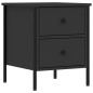 vidaXL Comodini 2 pz Neri 40x42x50 cm in Legno Multistrato