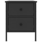 vidaXL Comodini 2 pz Neri 40x42x50 cm in Legno Multistrato
