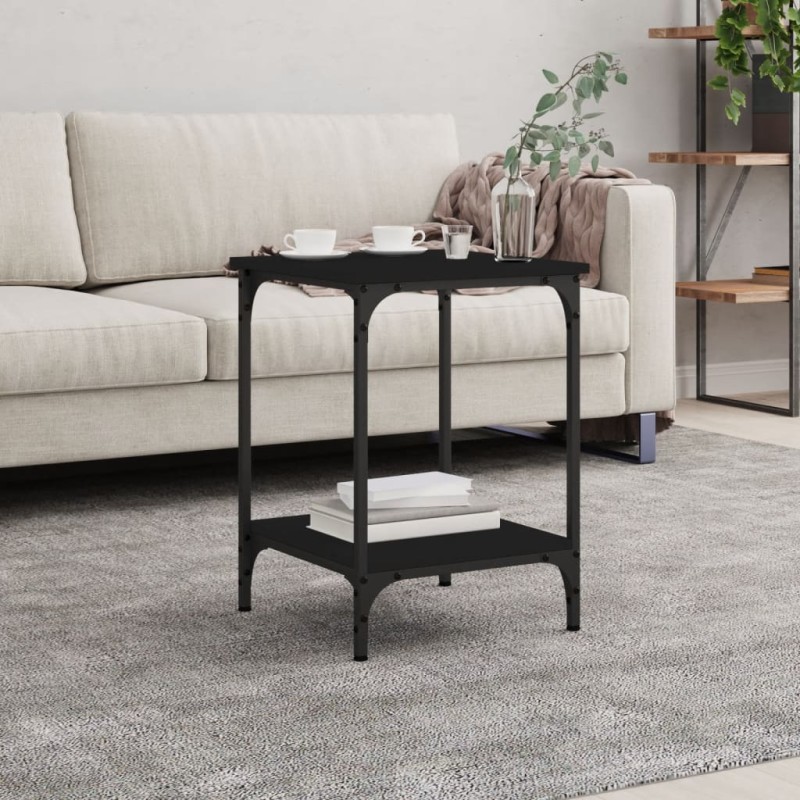 vidaXL Tavolino da Salotto Nero 40x40x55 cm in Legno Multistrato