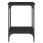 vidaXL Tavolino da Salotto Nero 40x40x55 cm in Legno Multistrato