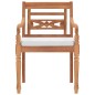 vidaXL Sedie Batavia 2 pz con Cuscini in Legno Massello di Teak vidaXL Sedie Batavia 2 pz con Cuscini in Legno Massello di Teak