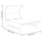 vidaXL Lettino con Tettuccio 165x203x126 cm in Legno Curvato Antracite