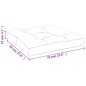 vidaXL Cuscino per Pallet Motivo a Foglie 70x70x12 cm