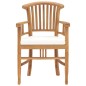 vidaXL Sedie da Giardino 2 pz con Cuscini Bianco Crema Legno di Teak vidaXL Sedie da Giardino 2 pz con Cuscini Bianco Crema Legno di Teak