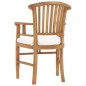 vidaXL Sedie da Giardino 2 pz con Cuscini Bianco Crema Legno di Teak vidaXL Sedie da Giardino 2 pz con Cuscini Bianco Crema Legno di Teak