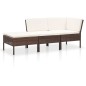 vidaXL Set Divani da Giardino 8 pz con Cuscini in Polyrattan Marrone vidaXL Set Divani da Giardino 8 pz con Cuscini in Polyrattan Marrone