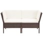 vidaXL Set Divani da Giardino 8 pz con Cuscini in Polyrattan Marrone vidaXL Set Divani da Giardino 8 pz con Cuscini in Polyrattan Marrone