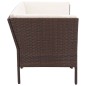 vidaXL Set Divani da Giardino 8 pz con Cuscini in Polyrattan Marrone vidaXL Set Divani da Giardino 8 pz con Cuscini in Polyrattan Marrone