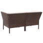 vidaXL Set Divani da Giardino 8 pz con Cuscini in Polyrattan Marrone vidaXL Set Divani da Giardino 8 pz con Cuscini in Polyrattan Marrone