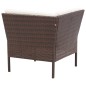 vidaXL Set Divani da Giardino 8 pz con Cuscini in Polyrattan Marrone vidaXL Set Divani da Giardino 8 pz con Cuscini in Polyrattan Marrone