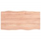 vidaXL Piano Tavolo Marrone Chiaro 80x40x(2-4) cm Rovere Non Trattato