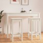 vidaXL Sgabelli da Bar 2 pz Bianchi 40x40x78 cm Legno Massello di Pino vidaXL Sgabelli da Bar 2 pz Bianchi 40x40x78 cm Legno Massello di Pino
