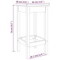 vidaXL Sgabelli da Bar 2 pz Bianchi 40x40x78 cm Legno Massello di Pino vidaXL Sgabelli da Bar 2 pz Bianchi 40x40x78 cm Legno Massello di Pino