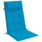 vidaXL Cuscini Sedia con Schienale Alto 4 pz Blu Chiaro Tessuto Oxford vidaXL Cuscini Sedia con Schienale Alto 4 pz Blu Chiaro Tessuto Oxford