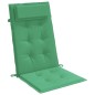 vidaXL Cuscini per Sedia con Schienale Alto 4 pz Verde Tessuto Oxford vidaXL Cuscini per Sedia con Schienale Alto 4 pz Verde Tessuto Oxford