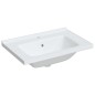 vidaXL Lavandino da Bagno Bianco 71x48x19,5cm Rettangolare in Ceramica vidaXL Lavandino da Bagno Bianco 71x48x19,5cm Rettangolare in Ceramica