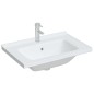 vidaXL Lavandino da Bagno Bianco 71x48x19,5cm Rettangolare in Ceramica vidaXL Lavandino da Bagno Bianco 71x48x19,5cm Rettangolare in Ceramica
