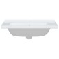 vidaXL Lavandino da Bagno Bianco 71x48x19,5cm Rettangolare in Ceramica vidaXL Lavandino da Bagno Bianco 71x48x19,5cm Rettangolare in Ceramica