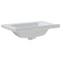 vidaXL Lavandino da Bagno Bianco 71x48x19,5cm Rettangolare in Ceramica vidaXL Lavandino da Bagno Bianco 71x48x19,5cm Rettangolare in Ceramica