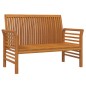vidaXL Set Divani Giardino 2pz con Cuscini Grigio Scuro Legno Massello