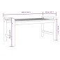 vidaXL Set Divani Giardino 2pz con Cuscini Grigio Scuro Legno Massello