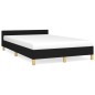 vidaXL Giroletto senza Materasso Nero 120x200 cm Tessuto vidaXL Giroletto senza Materasso Nero 120x200 cm Tessuto